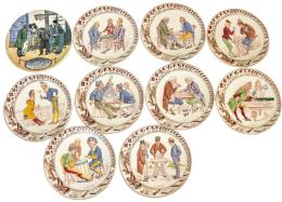 462 - COLECCION DE PLATOS DE SARREGUEMINES DE PRINCIPIOS DEL S.XX