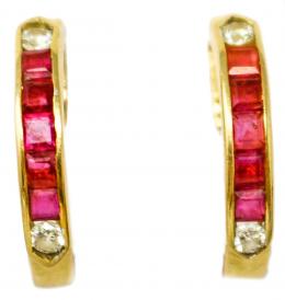 78 - ARGOLLAS CON RUBÍES Y BRILLANTES
