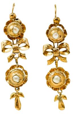 136 - PENDIENTES ISABELINOS DEL S.XIX