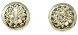 151 - PENDIENTES ROSETÓN CON BRILLANTES