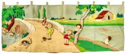 806 - TAPIZ INFANTIL EN FIELTRO DE 1920