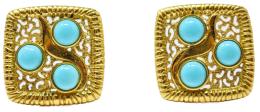 109 - PENDIENTES CON TURQUESAS