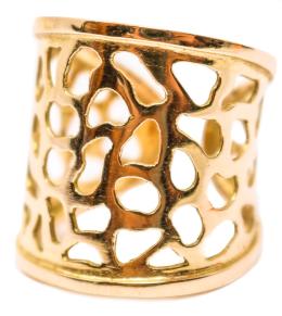 44 - ANILLO ANCHO EN ORO ROSA