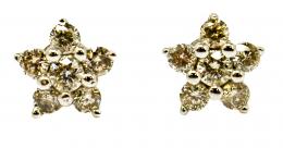 114 - PENDIENTES ESTRELLA CON BRILLANTES