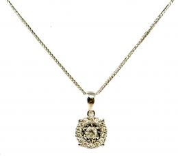 82 - COLGANTE ROSETÓN CON BRILLANTES