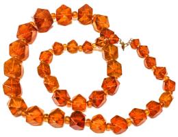 105 - COLLAR ÁMBAR DE LOS AÑOS 40