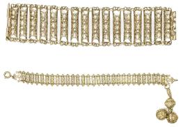 122 - DOS PULSERAS DE PLATA DE PPS. DEL S.XX