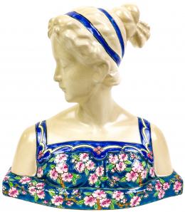 454 - BUSTO DE JOVEN EN PORCELANA FRANCESA