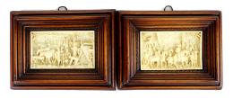 940 - PAREJA DE PEQUEÑOS RELIEVES DECORATIVOS