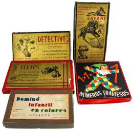 185 - LOTE DE CINCO JUEGOS DE SOBREMESA