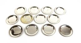 675 - CONJUNTO DE 12 PLATITOS PARA PAN EN PLATA