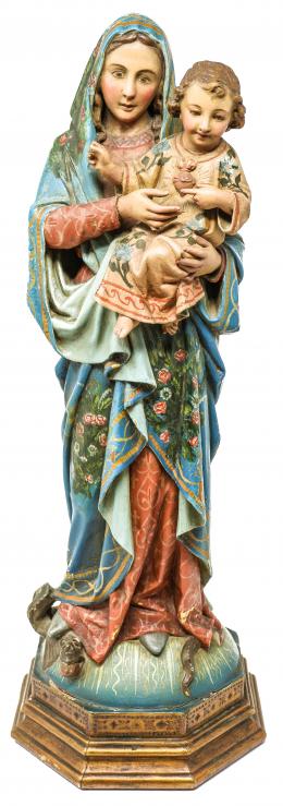 829 - VIRGEN CON NIÑO DE MEDIADOS DE SIGLO XX
