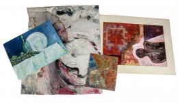 584 - LOTE DE 4 PINTURAS 