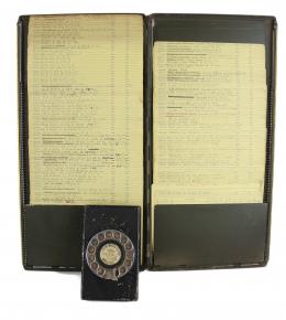 872 - DOS AGENDAS METÁLICAS DE MEDIADOS DE SIGLO XX