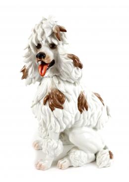 414 - "PERRO" FIGURA EN PORCELANA 
