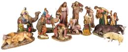 862 - CONJUNTO DE FIGURAS DE PESEBRE DE LA SEGUNDA MITAD DEL S.XX