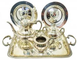 912 - LOTE DE METAL PLATEADO