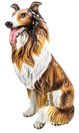 342 - "COLLIE" GRAN FIGURA EN CERÁMICA AÑOS 70-80