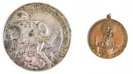 368 - DOS MEDALLAS COMMEMORATIVAS