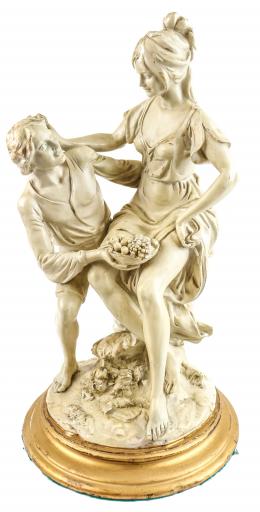 784 - "PAREJA GALANTE" MEDIADOS DEL S.XX