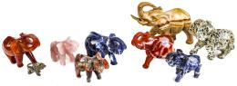 398 - NUEVE FIGURAS DE ELEFANTES