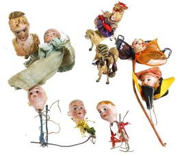180 - LOTE DE CABEZAS DE PORCELANA