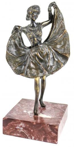 782 - "ODALISCA" FIGURA EN BRONCE