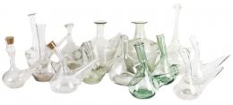 13 - COLECCIÓN DE 14 PORRONES DE CRISTAL