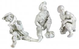 351 - "NIÑOS MENDIGOS" TRES FIGURAS EN PORCELANA