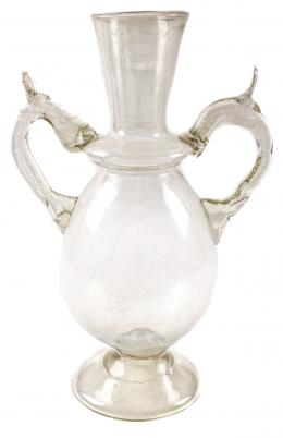 32 - JARRÓN EN CRISTAL CATALAN CIRCA 1800
