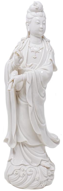 381 - FIGURA EN PORCELANA BLANCA DE LA SEGUNDA MITAD DEL S.XX