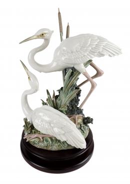 444 - FIGURA DE PORCELANA LLADRÓ "GARZAS"