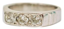 177 - SORTIJA TRESILLO CON DIAMANTES