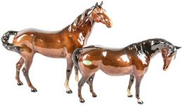 423 - DOS CABALLOS DE PORCELANA INGLESA BESWICK