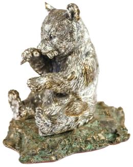 972 - FIGURA BAÑADA EN PLATA DEL ÚLTIMO CUARTO DEL S.XX