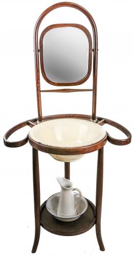 319 - MUEBLE LAVABO DE ESTILO THONET DEL PRIMER TERCIO S.XX