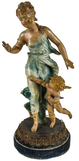 812 - ESCULTURA EN CALAMINA DE PRINCIPIOS DE S.XX