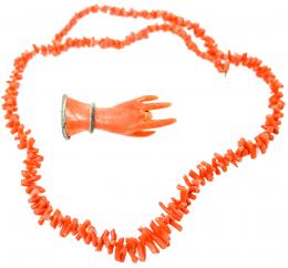 103 - COLLAR Y BROCHE ITALIANOS DEL S.XIX