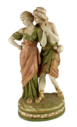 434 - FIGURA EN PORCELANA "ROYAL DOUX" DE LA PRIMERA MITAD S.XX