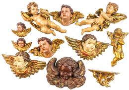 816 - COLECCIÓN DE FIGURAS DE ANGELITOS DE MEDIADOS DEL S.XX