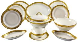 481 - VAJILLA PARA 12 SERVICIOS EN PORCELANA DE LIMOGES