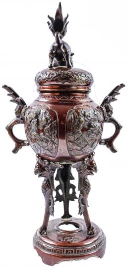 380 - INCENSARIO EN BRONCE DE MEDIADOS DEL S.XX