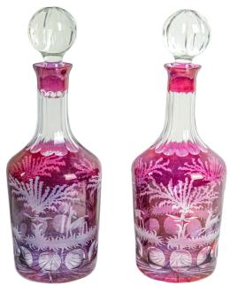 44 - PAREJA DE BOTELLAS DE LOS AÑOS 70