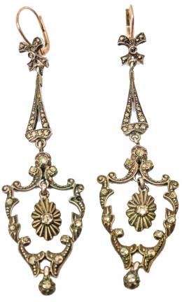 140 - PENDIENTES LARGOS DE PLATA