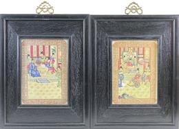 391 - PAREJA DE PLACAS ORIENTALES