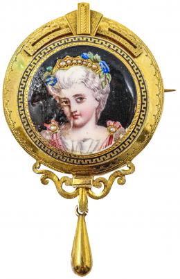 92 - COLGANTE BROCHE DEL S.XIX