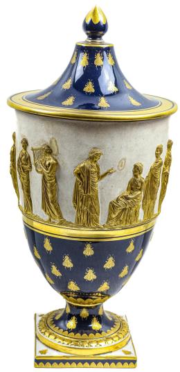 452 - JARRÓN DE PORCELANA SEVRES