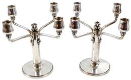 718 - PAREJA DE CANDELABROS JENSEN