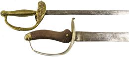 901 - DOS ESPADAS DE OFICIAL DEL SIGLO XIX