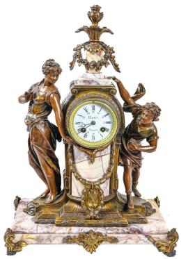 756 - RELOJ DE SOBREMESA FRANCES DE FINALES DEL S.XIX